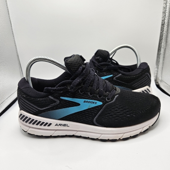 Brooks Shoes - Brooks Running Shoes Womens 8.5 B Ariel 20 Black Sneakers Workout Road